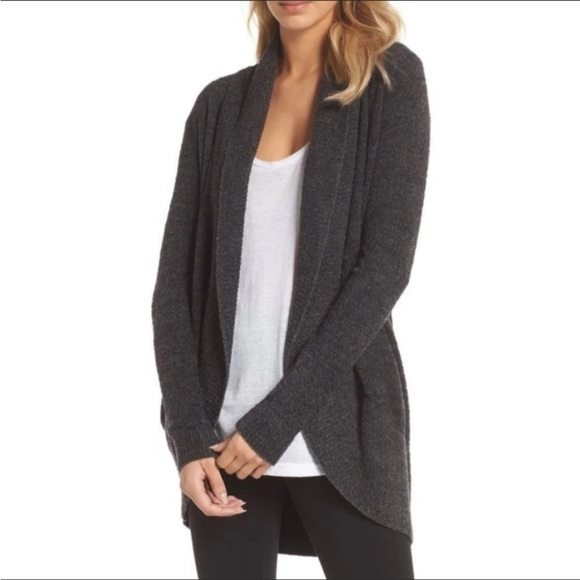 Barefoot Dreams Sweaters - L/XL Barefoot Dreams Cozy Chic Lite Circle Grey Cardigan